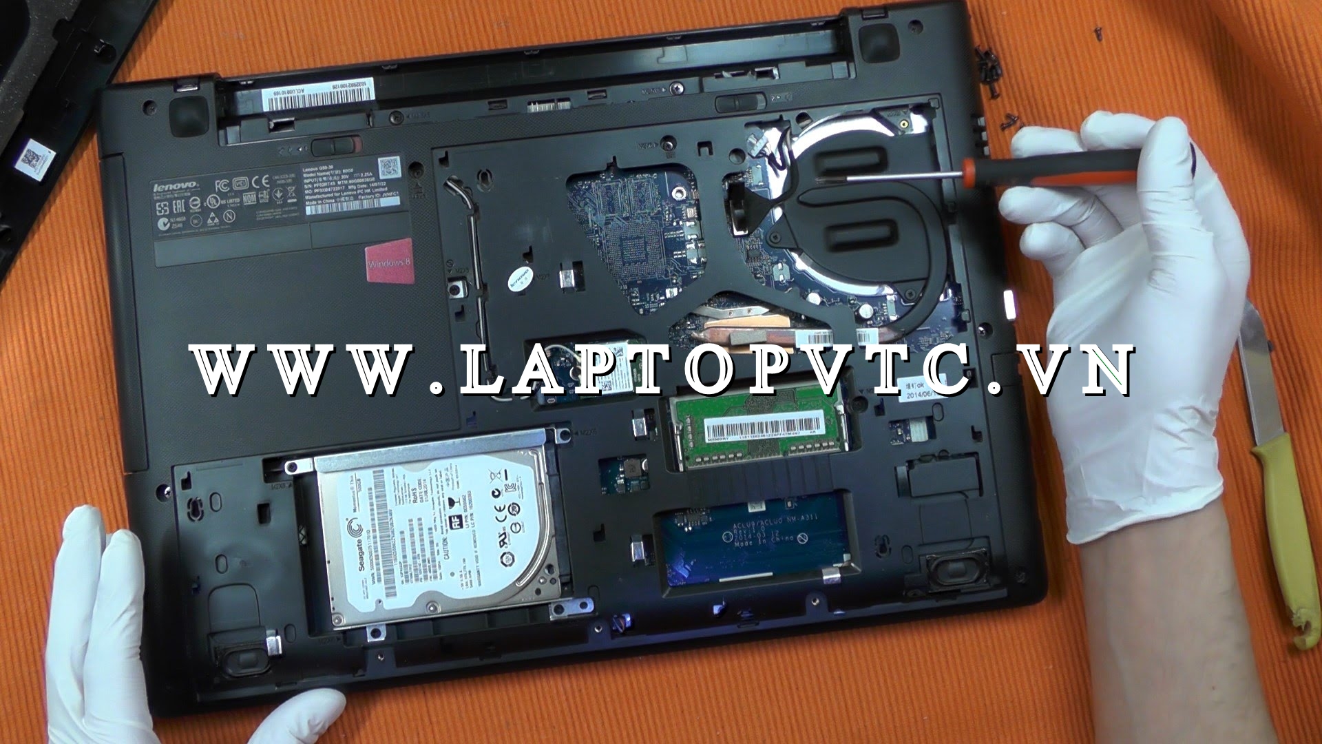 Hướng dẫn cách tháo ổ cứng, phím, pin, quạt và RAM của Laptop