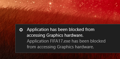 Cách sửa lỗi "Application Has Been Blocked From Accessing Graphics Hardware" trong Windows