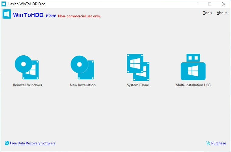 Cài Windows không cần USB bằng WinToHDD