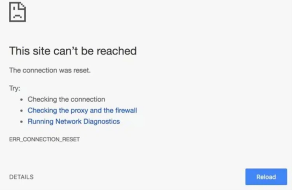 khắc phục lỗi ERR_CONNECTION_RESET trên Chrome cực hiệu quả