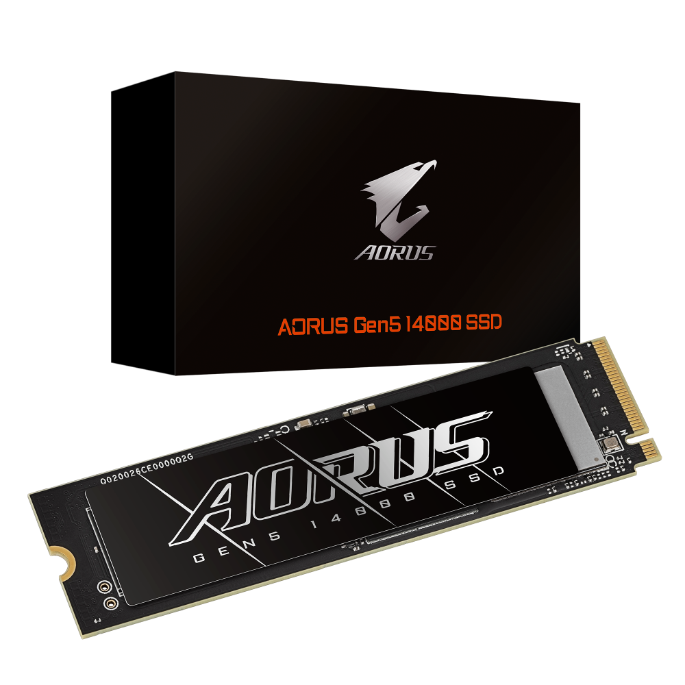 Gigabyte ra mắt SSD AORUS 14000 PCIe Gen5: tốc độ đọc lên tới 14,5 GB/s và tăng 99% so với SSD Gen4