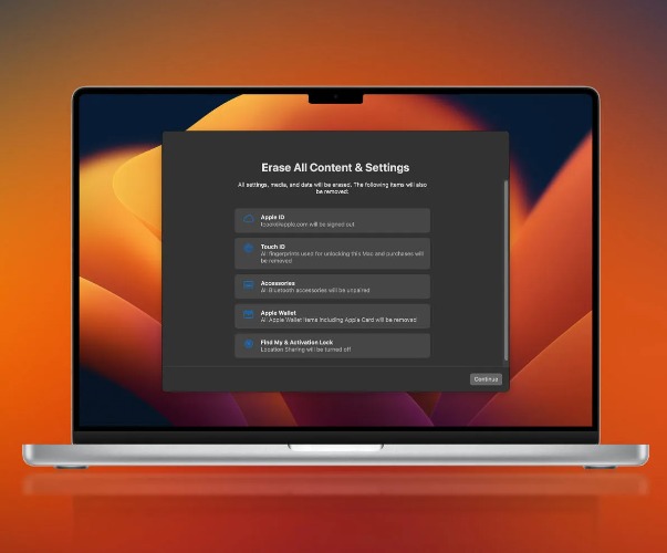 Khôi phục cài đặt gốc cho MacBook Air hoặc MacBook Pro