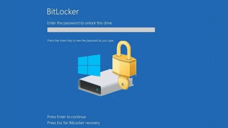 Sao lưu khóa khôi phục BitLocker Windows 10/11