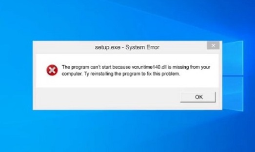 Cách Sửa Lỗi Thiếu VCRUNTIME140.dll trên windows