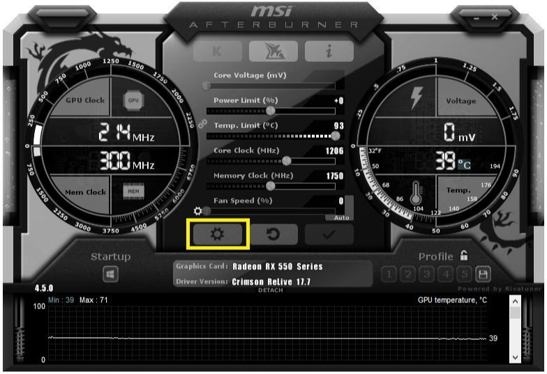 MSI Afterburner hiển thị thông số CPU, GPU, RAM, FPS… khi chơi game