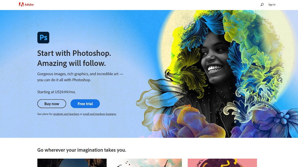 Cách sử dụng Adobe Photoshop phiên bản web